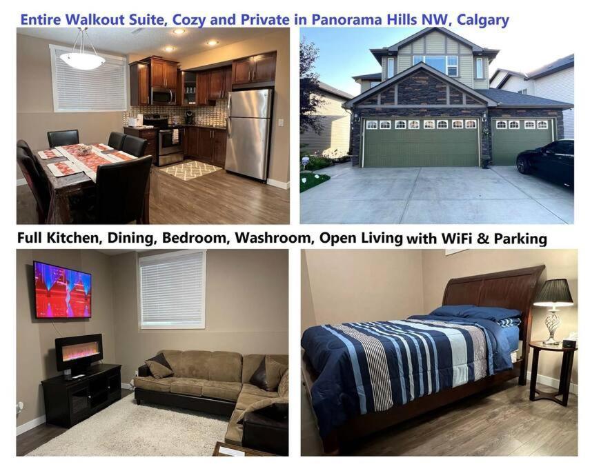 Spacious Private Walkout Entire Close To Yyc, Dt, Shops, Stampede & Mountains With Many Amenities In Panorama Hills Nw Apartment